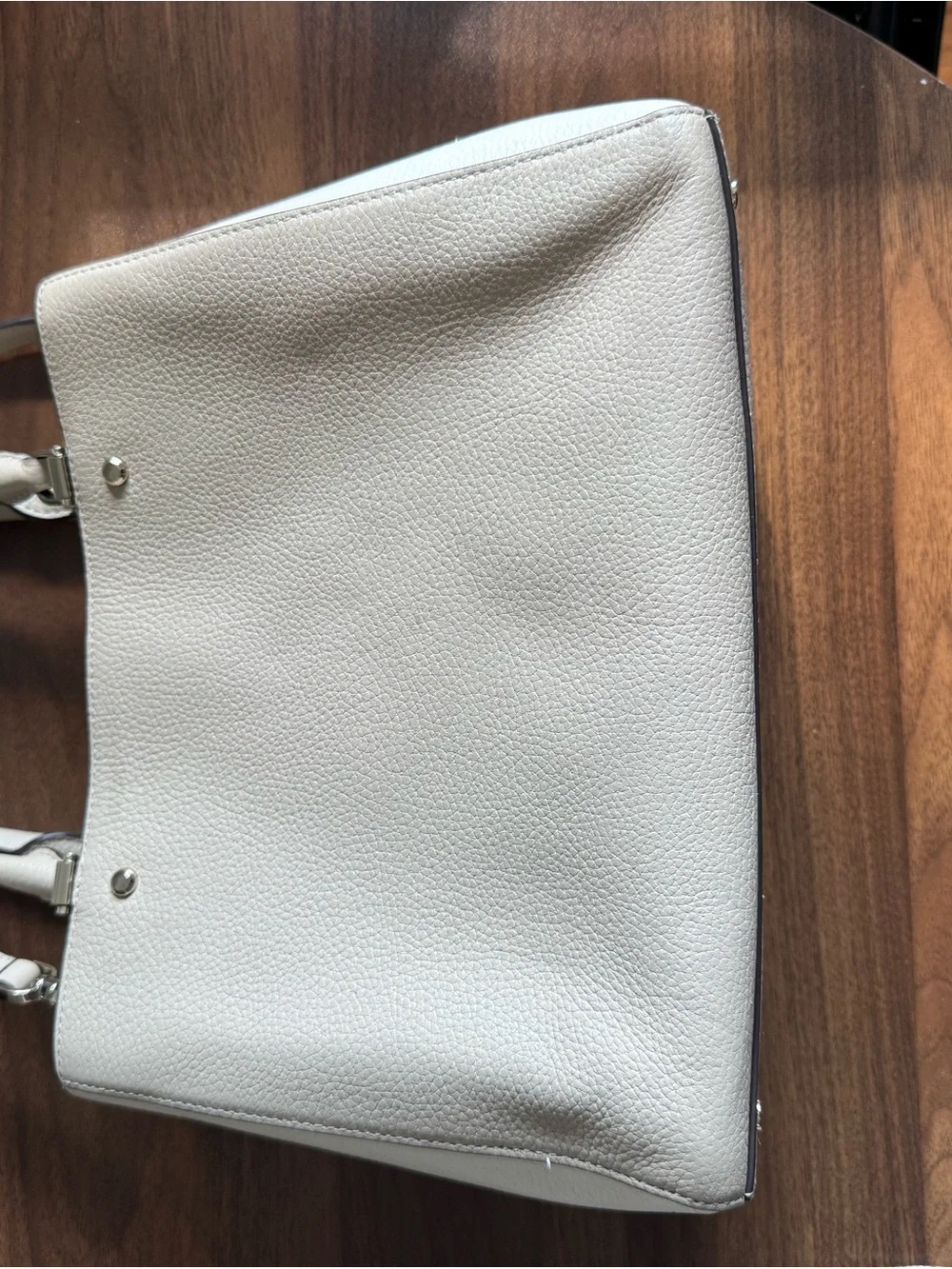 kate spade Pebbled Cream Top-Handle Shoulder Bag